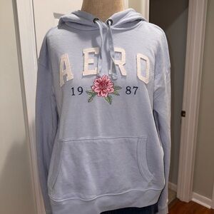 Aeropostale Y2K Soft light Blue Hoodie XL